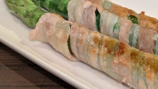 초초초간단 5분만에 완성! 아스파라거스 돼지고기 말이